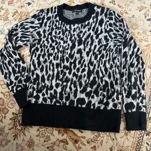 Banana Republic Monochrome Leopard Knit